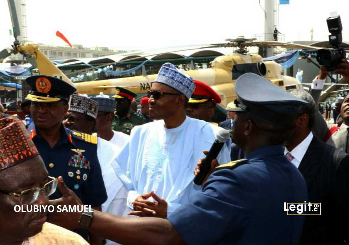 Buhari inducts 109 power and MI-171E combat helicopters to fight insurgency Buhari inducts 109 power and MI-171E combat helicopters to fight insurgency