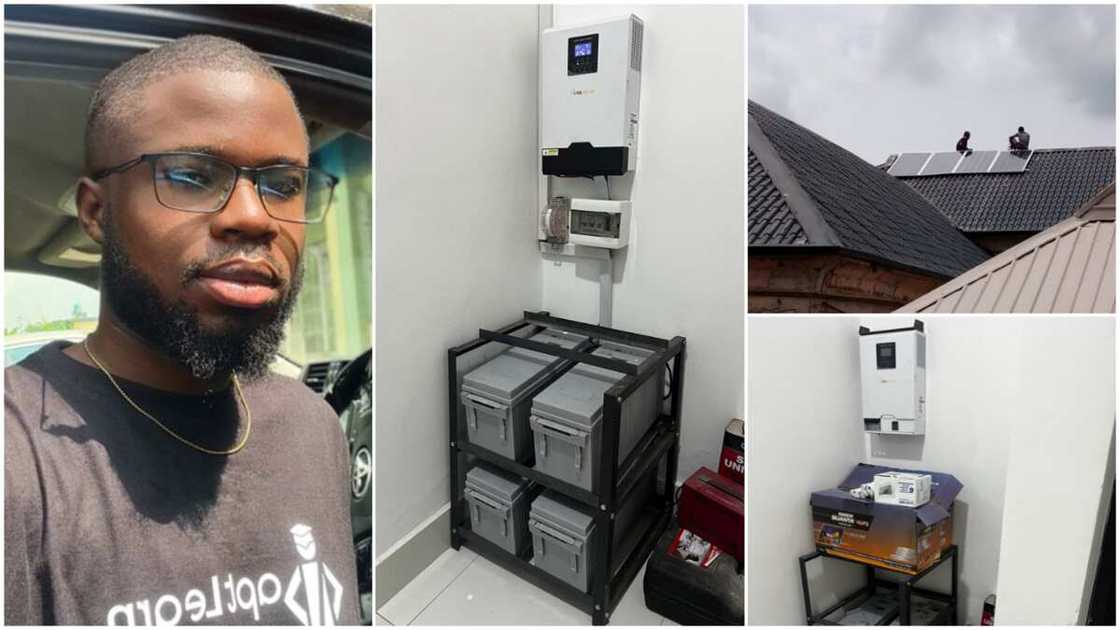 Solar in Nigeria/Man installed 10KVA solar. Solar in Nigeria/Man installed 10KVA solar.