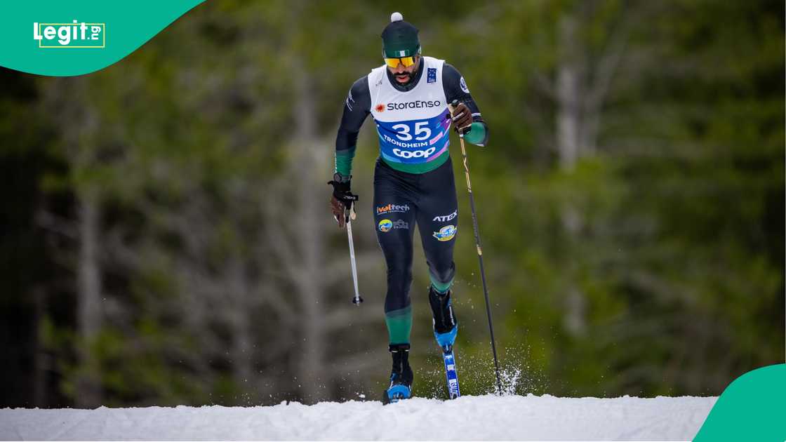Samuel Ikpefan, Nigeria, 2026 Winter Olympics, Milan, Italy. Samuel Ikpefan, Nigeria, 2026 Winter Olympics, Milan, Italy.