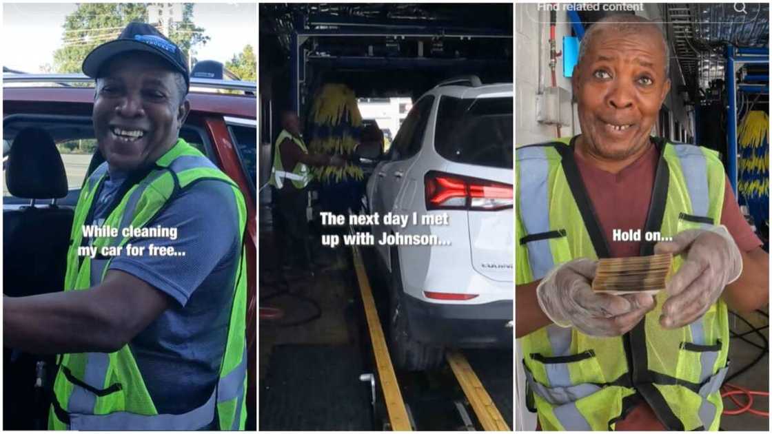 Kind hearted man in car wash/man washed stranger's car. Kind hearted man in car wash/man washed stranger's car.