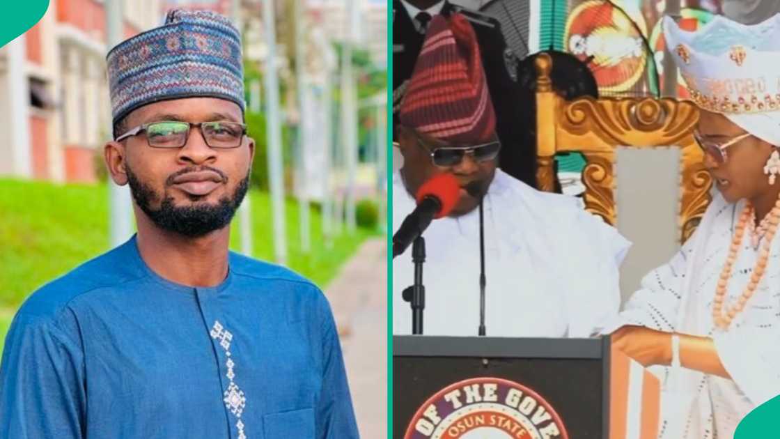 Man Analyses Gov Adeleke’s Reaction After First Lady Interrupted Him: “Every Move is Calculated” Man Analyses Gov Adeleke’s Reaction After First Lady Interrupted Him: “Every Move is Calculated”