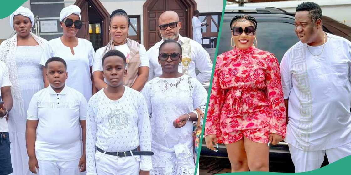 Daughter shares pictures from Mr Ibu's service of song. Daughter shares pictures from Mr Ibu's service of song.