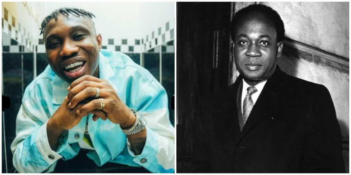Zlatan Ibile tattoos Ghana's ex-president Kwame Nkrumah on his chest Zlatan Ibile tattoos Ghana's ex-president Kwame Nkrumah on his chest
