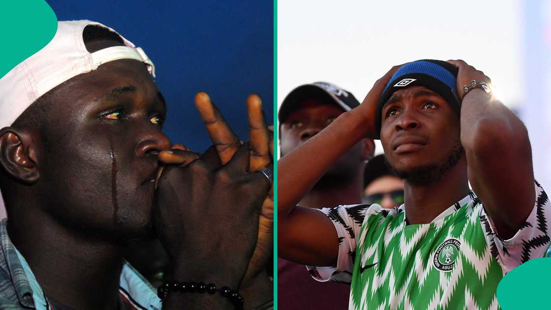 Nigeria fans are looking dejected following Super Eagles setbacks at the 2018 FIFA World Cup