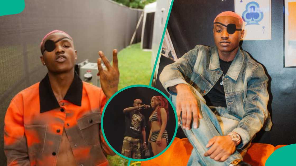 Ruger reacts as female fan refuses to deny her boyfriend on stage. Ruger reacts as female fan refuses to deny her boyfriend on stage.