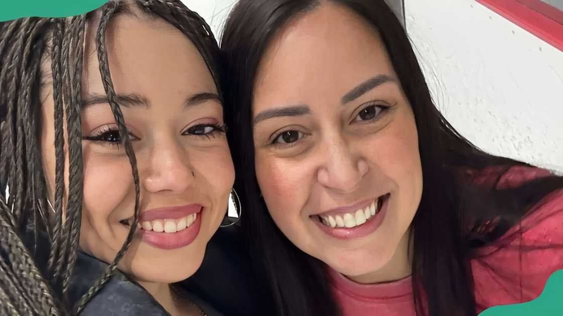 Hailey Buzbee and her mother smile in a photo Hailey Buzbee and her mother smile in a photo