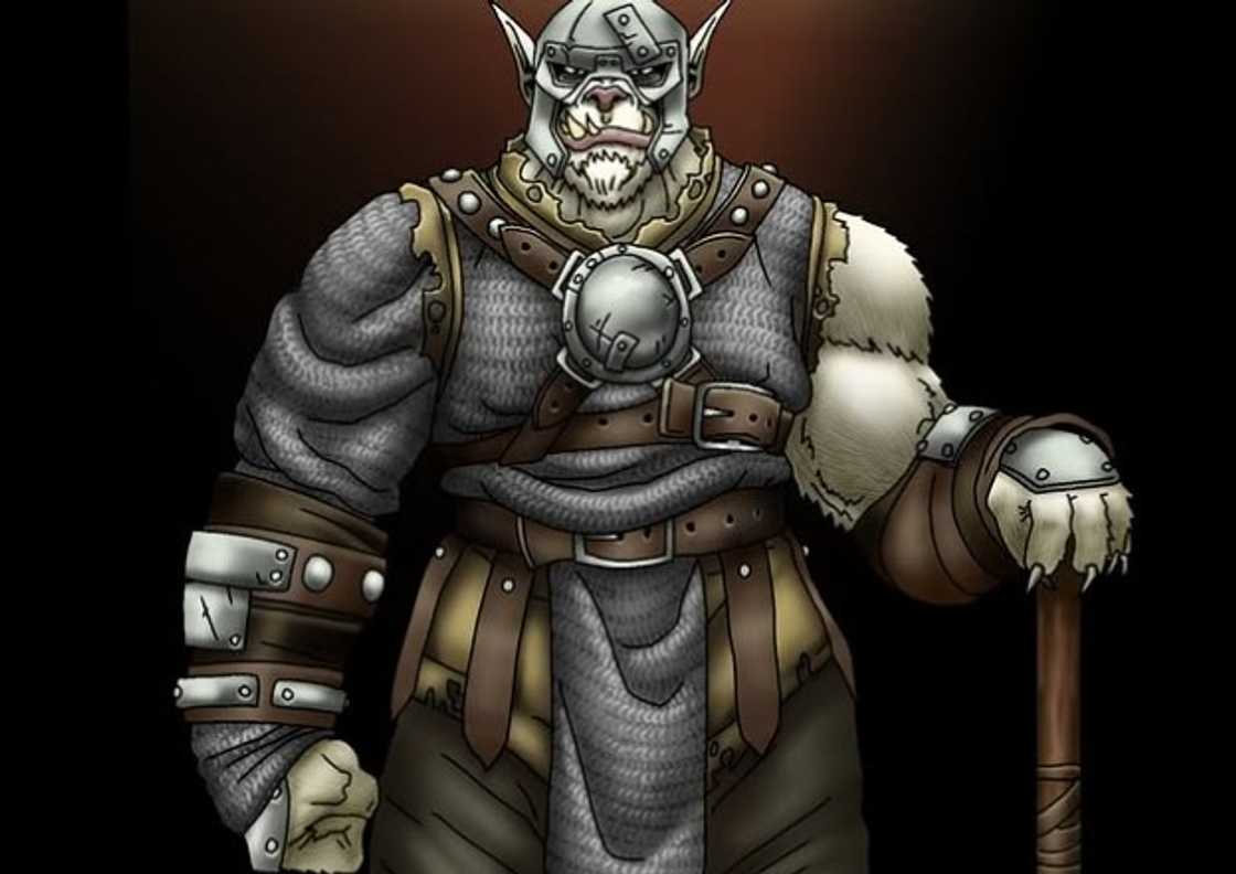 Bugbear holding a metal bar Bugbear holding a metal bar