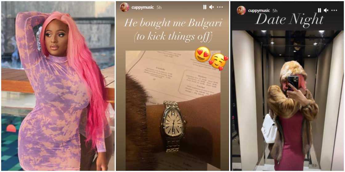 DJ Cuppy flaunts the expensive watch her new man got her (photo)