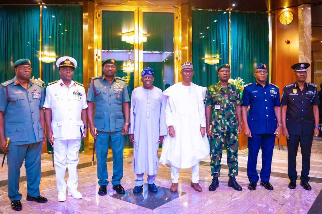 President Bola Tinubu/Nuhu Ribadu/Army/Navy/Air Force/Police President Bola Tinubu/Nuhu Ribadu/Army/Navy/Air Force/Police