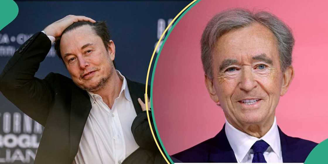 Elon Musk da Bernand Arnault Elon Musk da Bernand Arnault