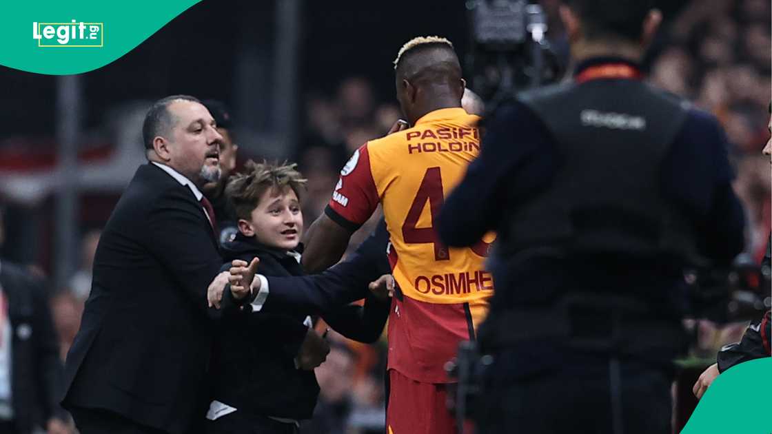 Victor Osimhen, Galatasaray, Antalyaspor, Rams Park, Istanbul, Turkiye Super Lig. Victor Osimhen, Galatasaray, Antalyaspor, Rams Park, Istanbul, Turkiye Super Lig.