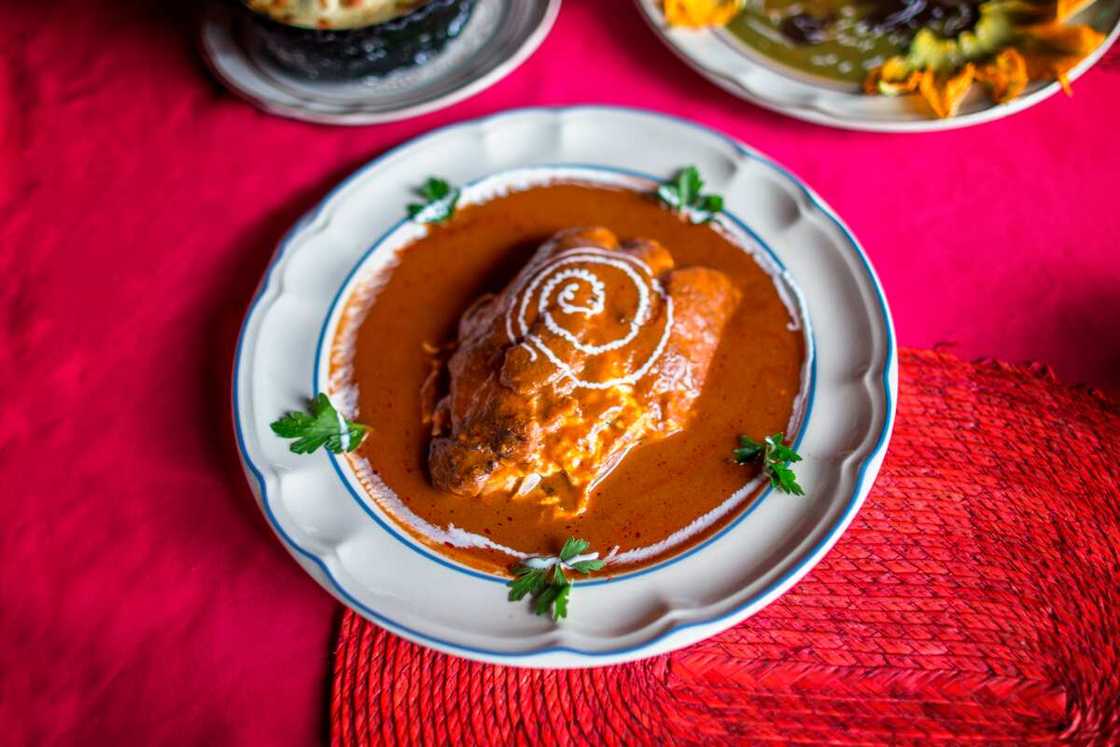 Mexican mole sauce with chicken