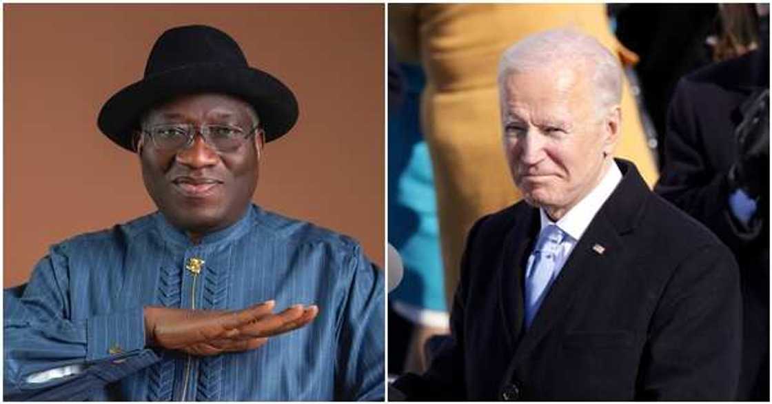 Goodluck Jonathan congratulates Biden and Kamila on inauguration