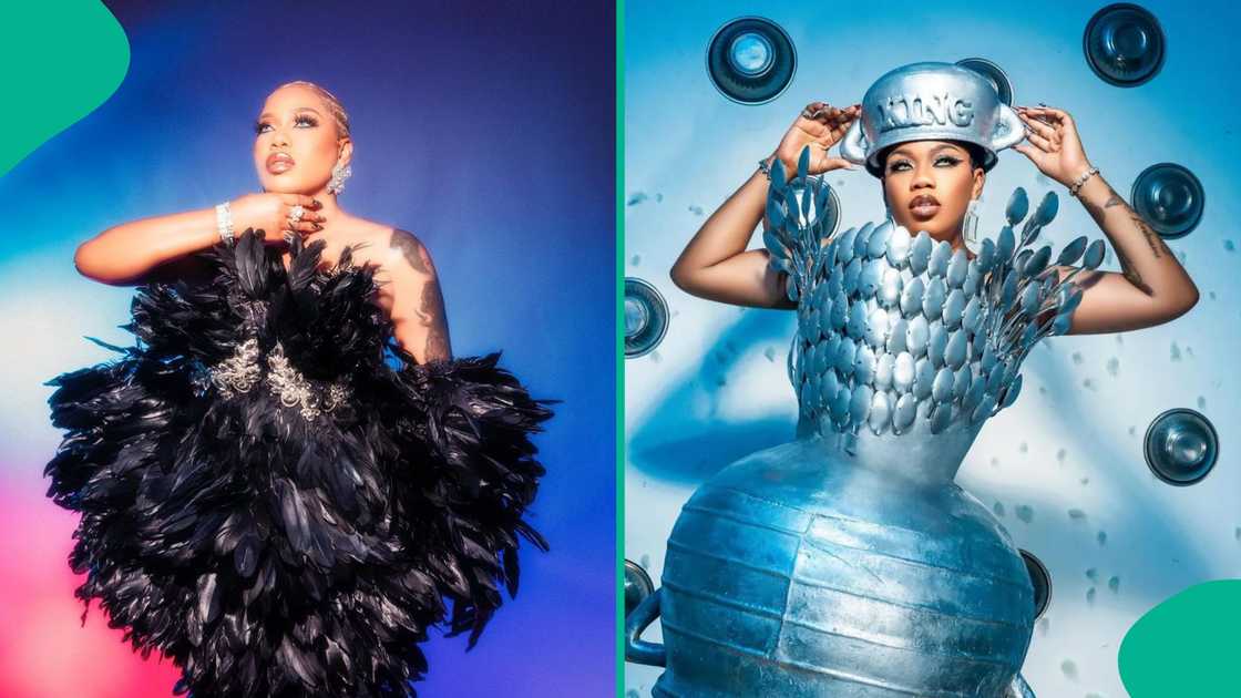 Toyin Lawani rocks creative outfits