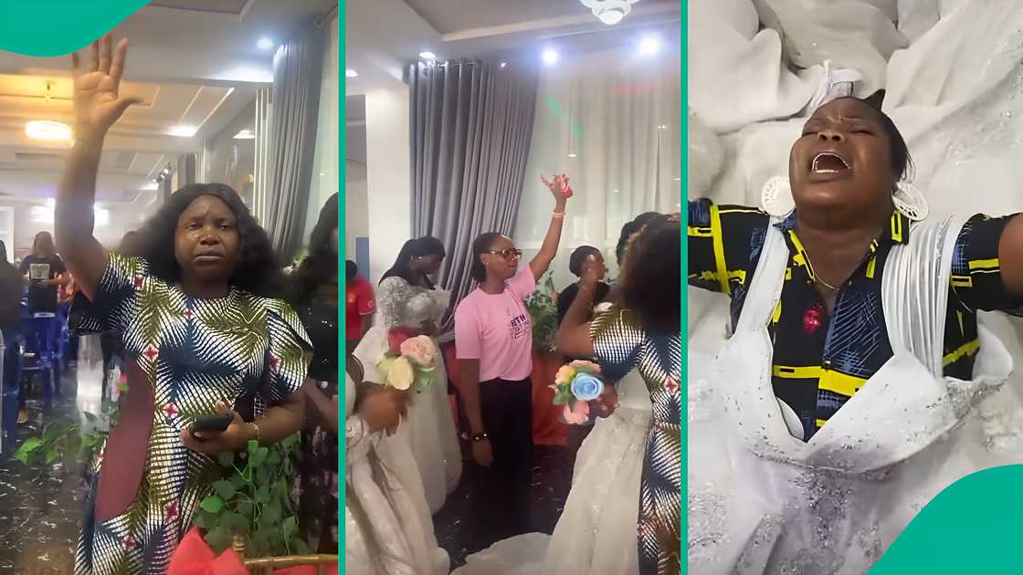Nigerian Ladies in Bridal Gowns Ask God for Husbands