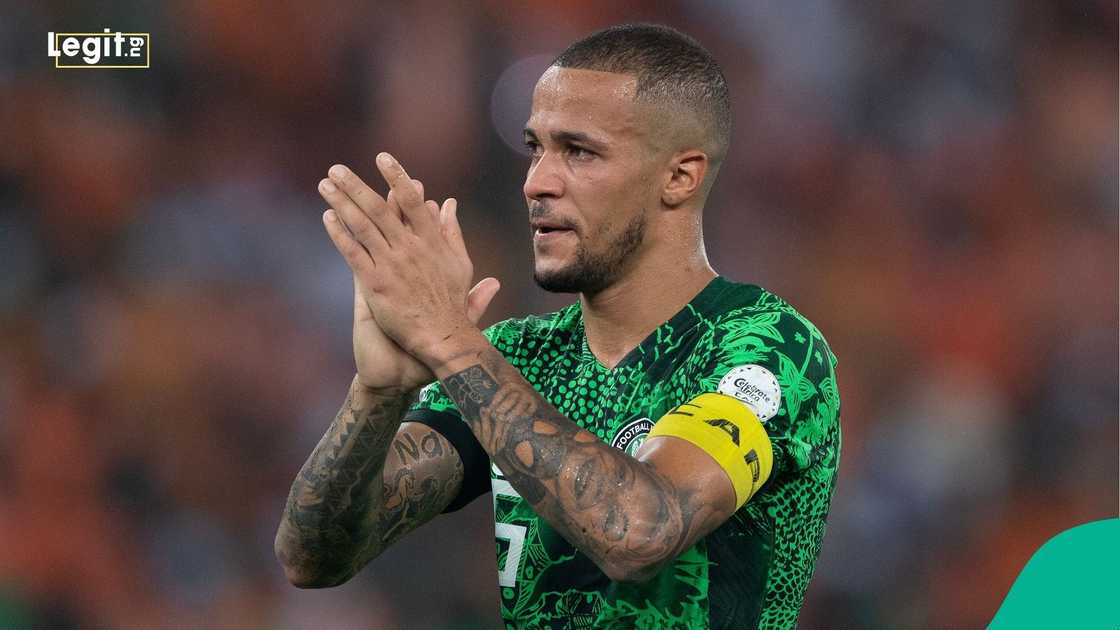 William Troost-Ekong, 2023 Africa Cup of Nations, AFCON, Nigeria, Ivory Coast, Stade Olympique Alassane Ouattara, Abidjan, Ivory Coast. William Troost-Ekong, 2023 Africa Cup of Nations, AFCON, Nigeria, Ivory Coast, Stade Olympique Alassane Ouattara, Abidjan, Ivory Coast.