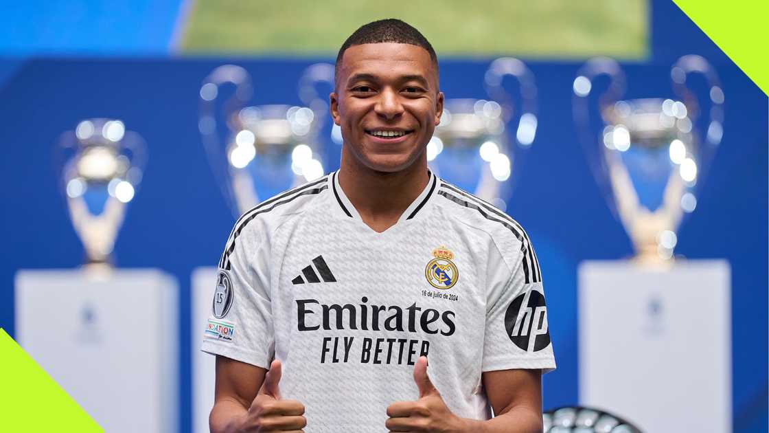 Kylian Mbappe is presented to the Real Madrid fans