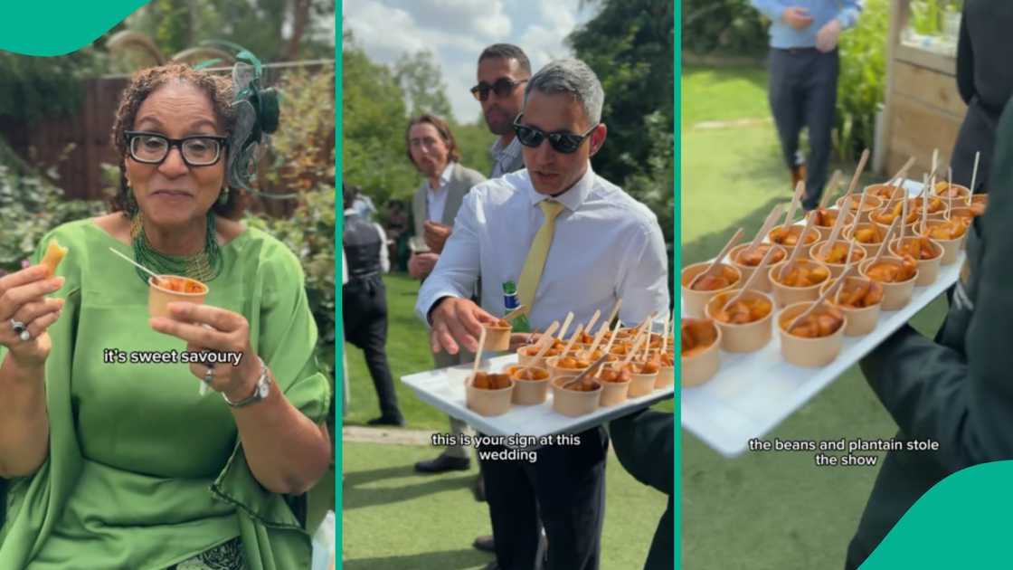Video trends as UK wedding guests are served beans and plantain