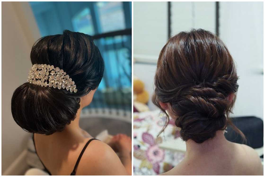 Voluminous low bun