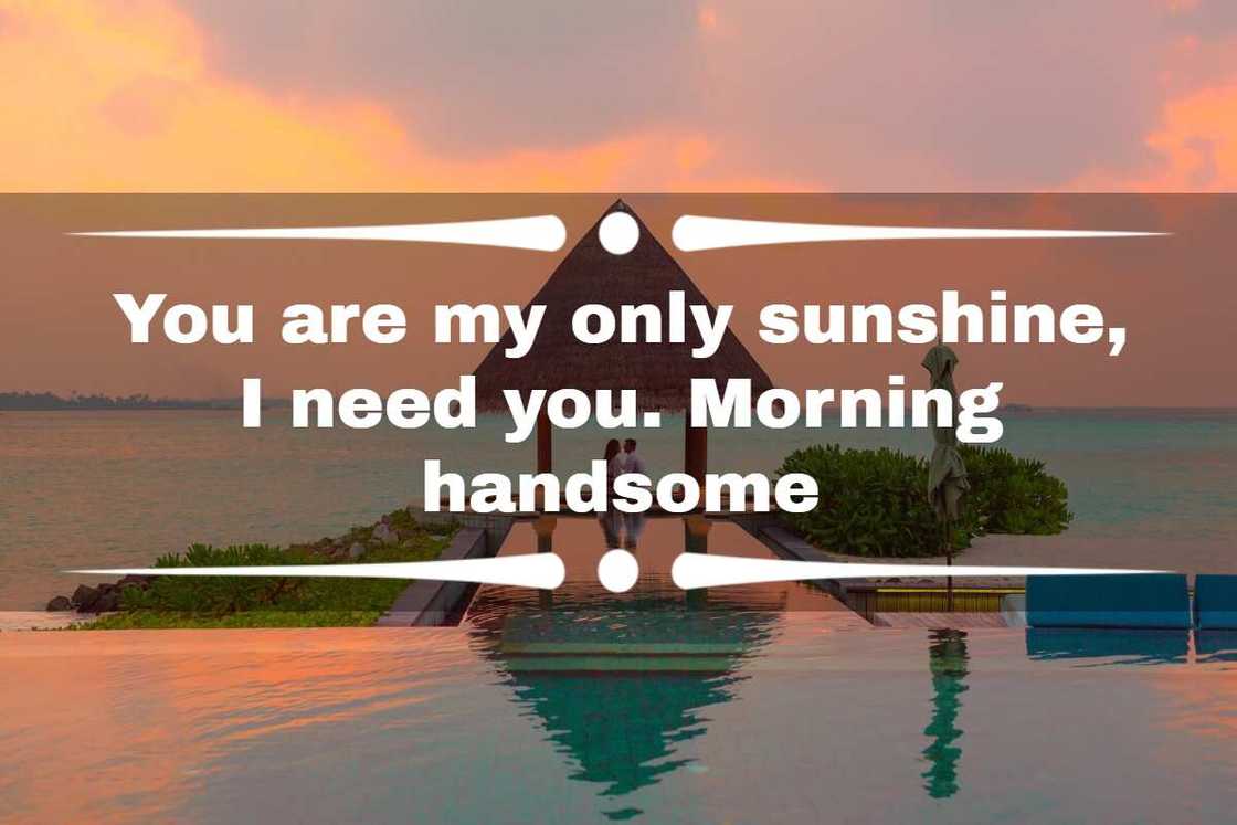 flirty good morning messages for him