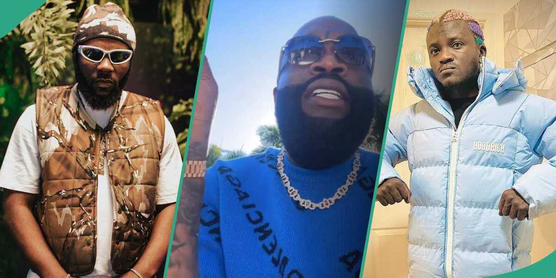 American rapper Rick Ross reveals during a QnA his two favourite Nigerian artists at the moment. American rapper Rick Ross reveals during a QnA his two favourite Nigerian artists at the moment.