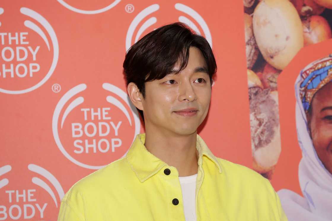 Gong Yoo at the Body Shop in Seoul, South Korea