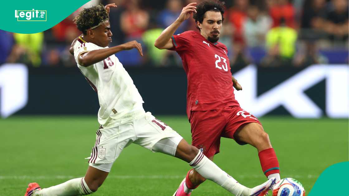 Lamine Yamal, Vitinha, Spain, Portugal, 2026 FIFA World Cup. Lamine Yamal, Vitinha, Spain, Portugal, 2026 FIFA World Cup.
