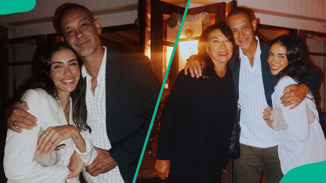 Bianca Peters with her parents Bianca Peters with her parents