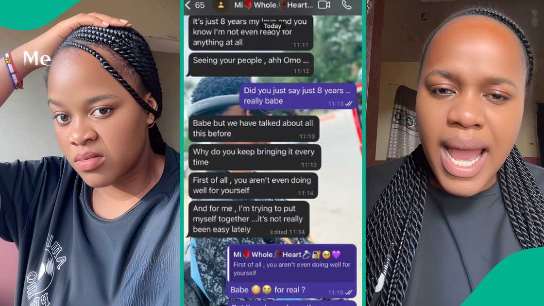Lady laments boyfriend's reply after she mentioned marriage despite dating for 8 years. Lady laments boyfriend's reply after she mentioned marriage despite dating for 8 years.