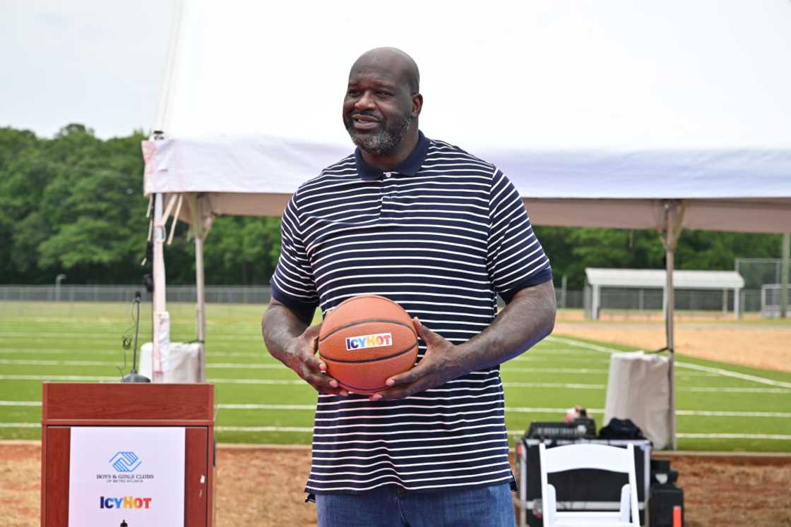 Shaquille O'Neal at Shaq's Boys & Girls Club in Atlanta, Georgia.