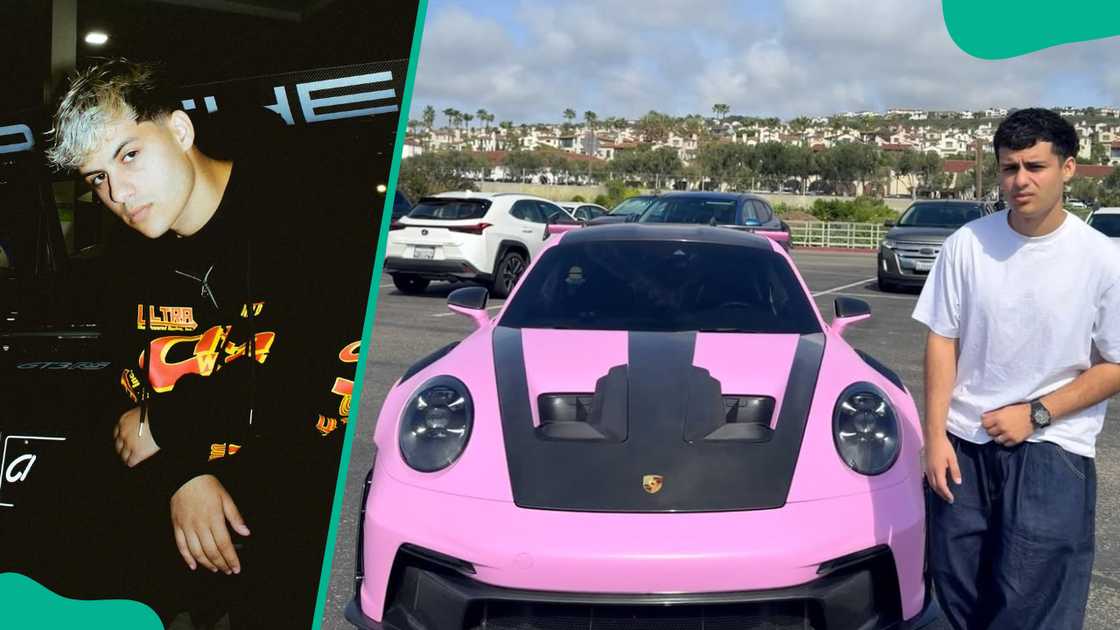Stable Ronaldo posing for a photo next to his cars. Stable Ronaldo posing for a photo next to his cars.