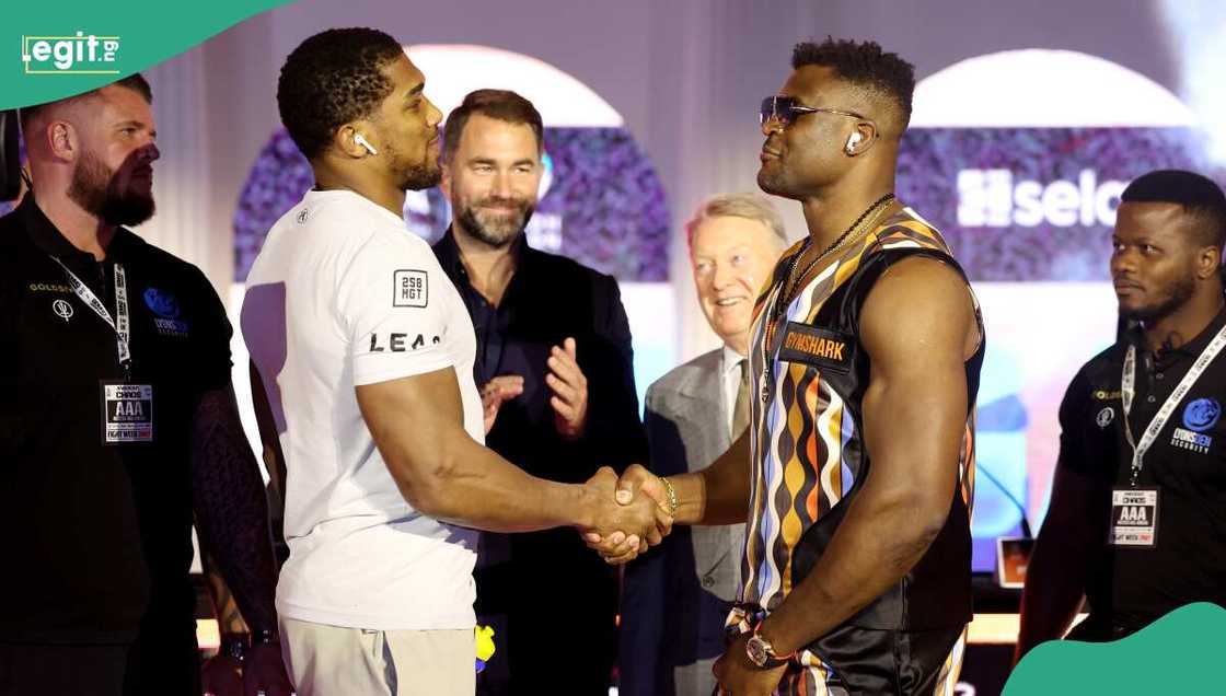 Francis Ngannou has been predicted as the fans favourite to win the bout against AJ Francis Ngannou has been predicted as the fans favourite to win the bout against AJ