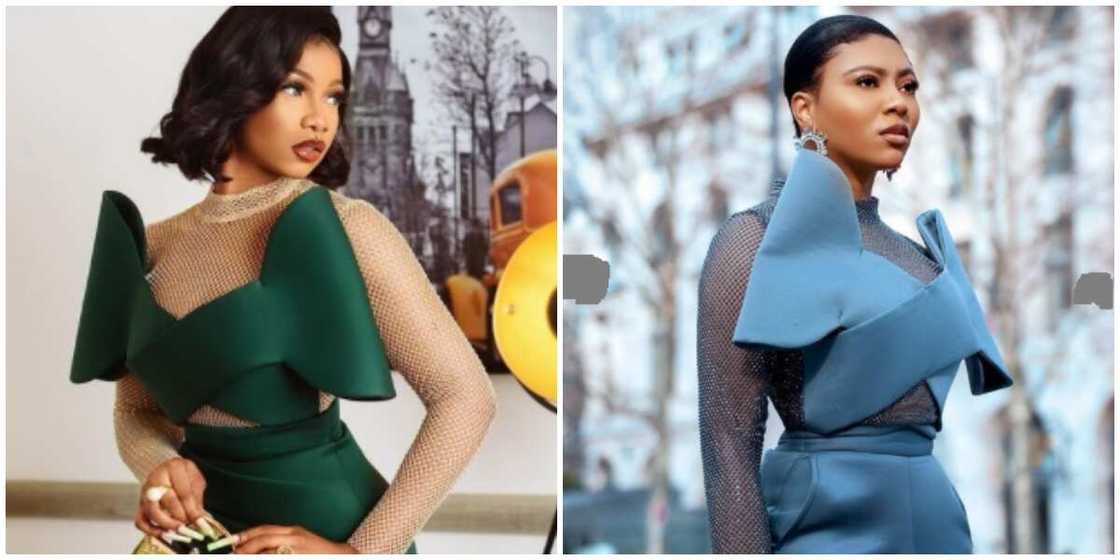 Photos of Tacha and Stephanie Coker.