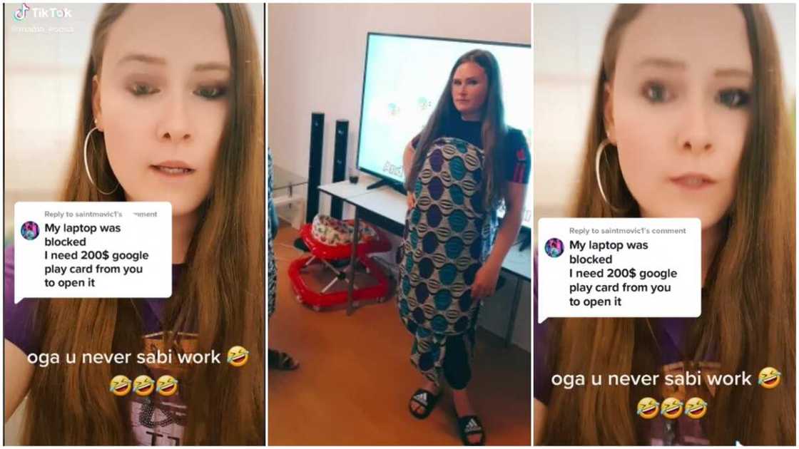 Many people said creative yahoo boys would still scam her. Many people said creative yahoo boys would still scam her.