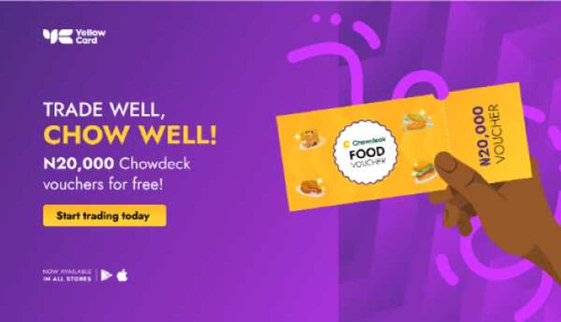 Yellow Card is Gifting 10 Customers N20,000 every week to Buy Food Yellow Card is Gifting 10 Customers N20,000 every week to Buy Food