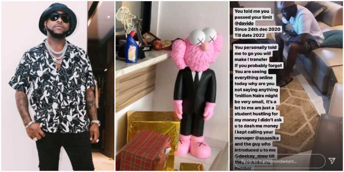Unilag student calls out Davido Unilag student calls out Davido