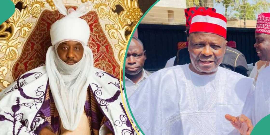 Sarki Sanusi da Kwankwaso. Sarki Sanusi da Kwankwaso.