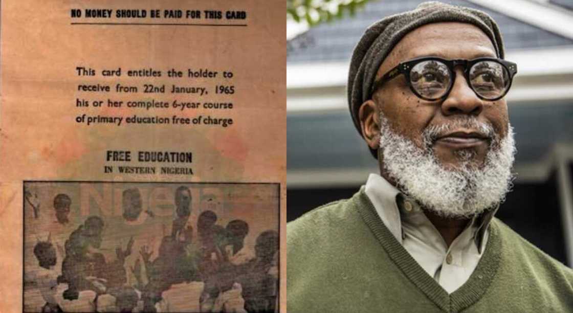 Photos of free education permit given to Nigerians in 1965. Photos of free education permit given to Nigerians in 1965.