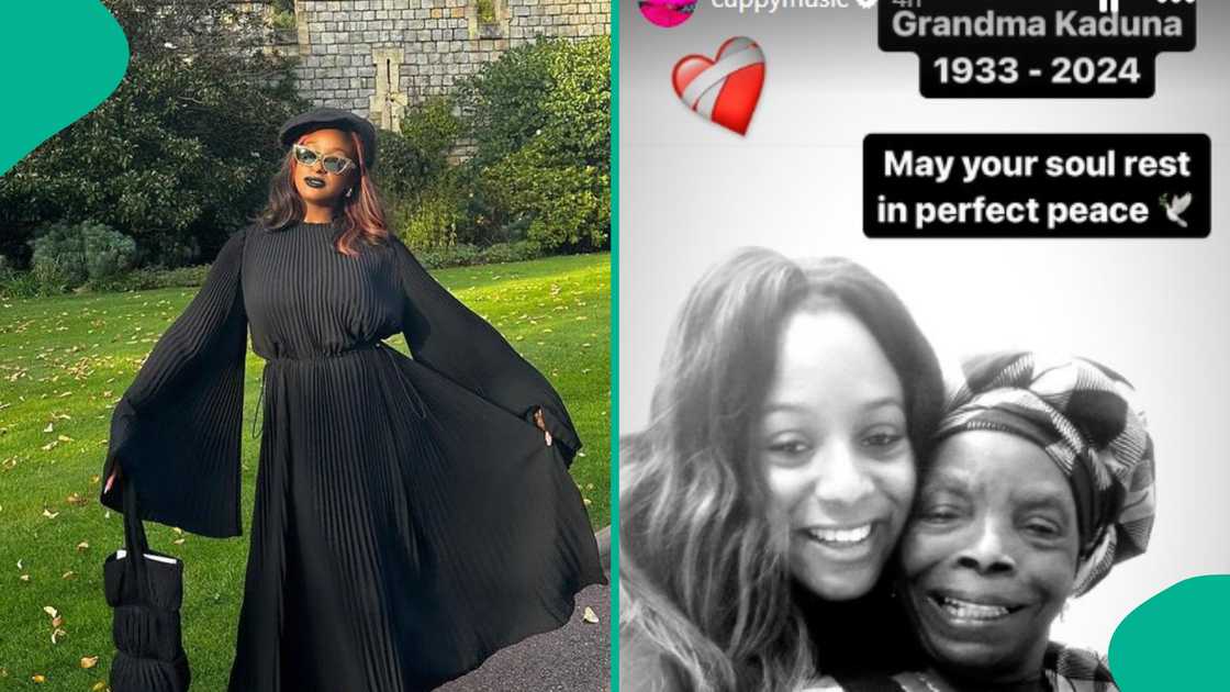 DJ Cuppy loses grandmother.