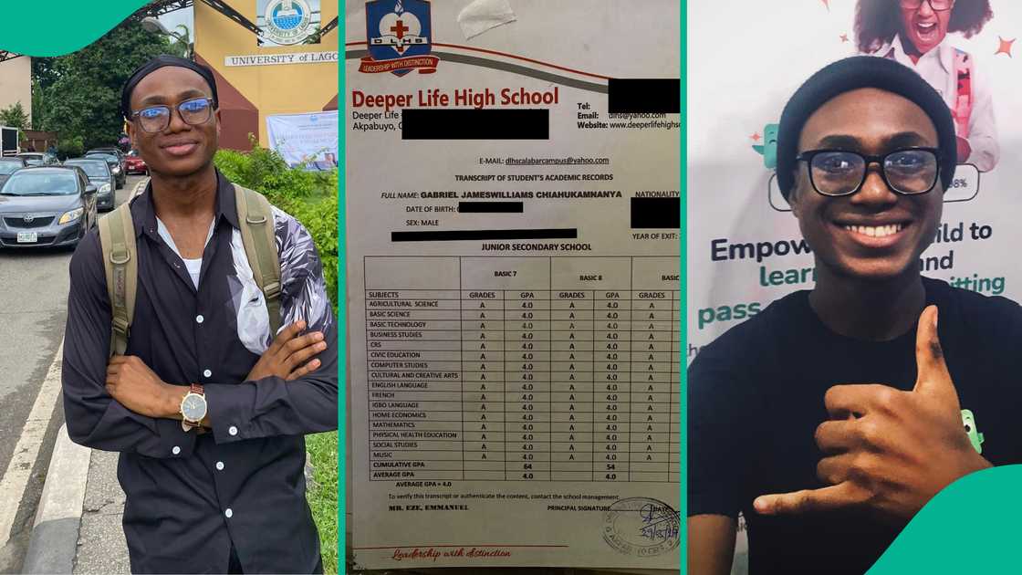 Ex-student of Deeper Life High School flaunts his secondary school results, challenges people to find B and win N5 million
