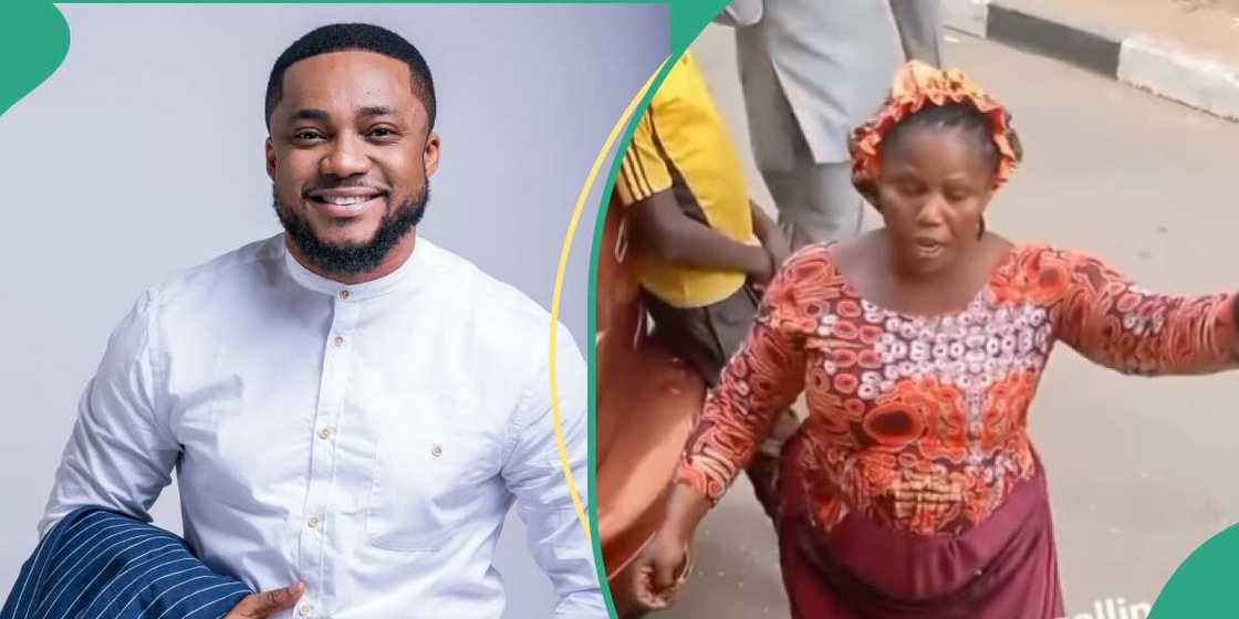 Tim Godfrey helps poor okpa seller Tim Godfrey helps poor okpa seller