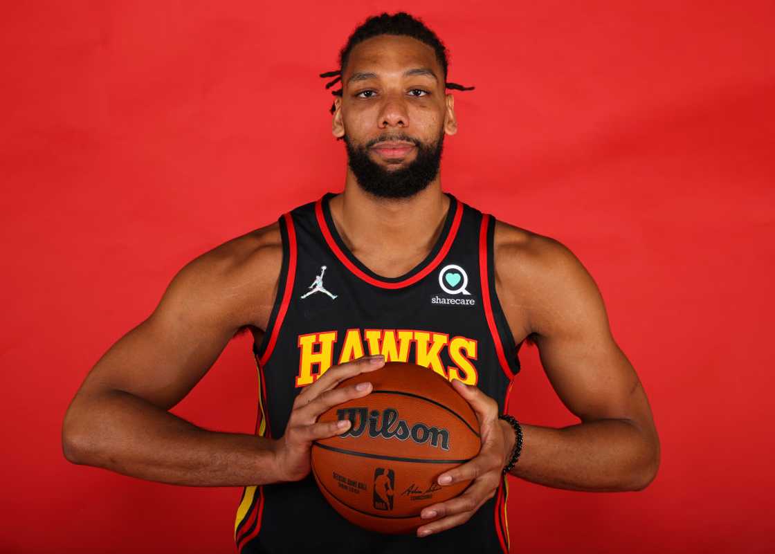 Jahlil Okafor at PC&E Atlanta on 27 September 2021 in Atlanta, Georgia. Jahlil Okafor at PC&E Atlanta on 27 September 2021 in Atlanta, Georgia.