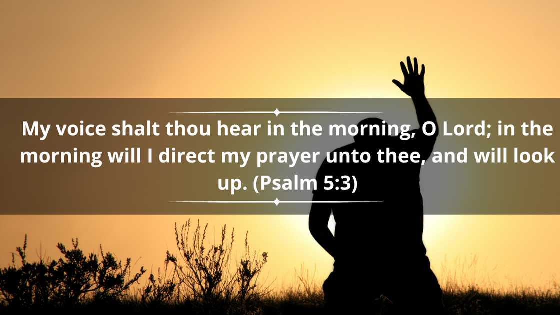 Praying early in the morning Bible verses