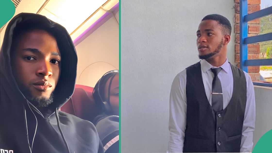 Video as young man moves to UK, abandons his schooling in Nigeria at 300 level