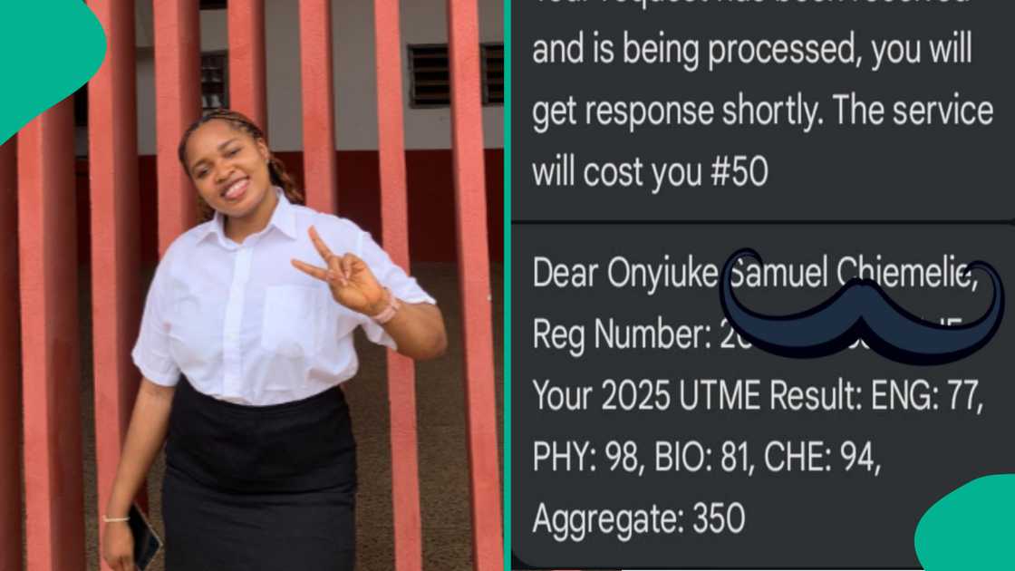 A Nigerian lady makes headlines as she shares her brother's performance in 2025 UTME after taking the exam again following mass failure in the first exercise organised by JAMB