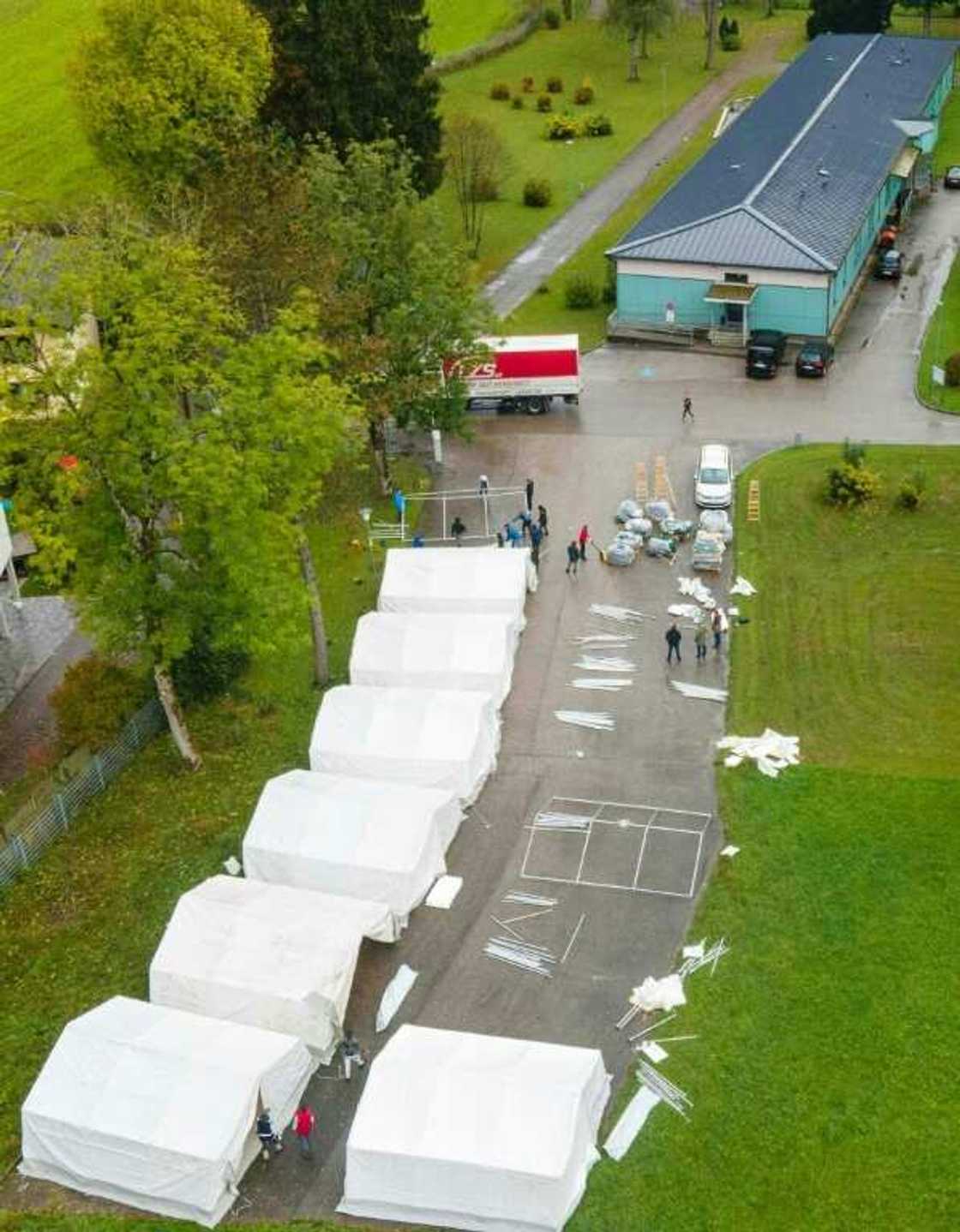 Austria's Interior Ministry has put tents in the south and west of the country to house asylum seekers Austria's Interior Ministry has put tents in the south and west of the country to house asylum seekers