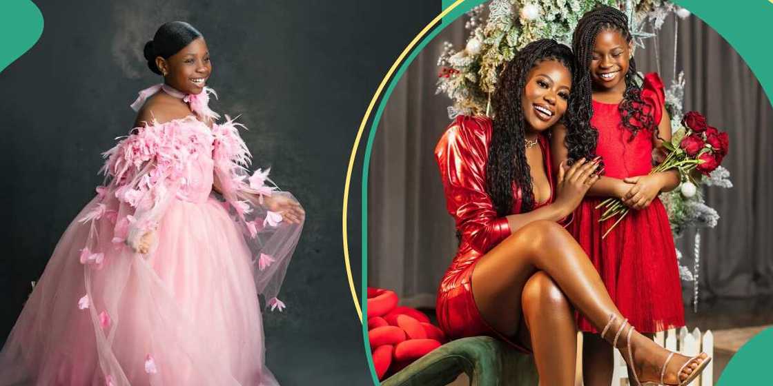 Sophia Momodu and Imade tackle each during a Q&A session. Sophia Momodu and Imade tackle each during a Q&A session.