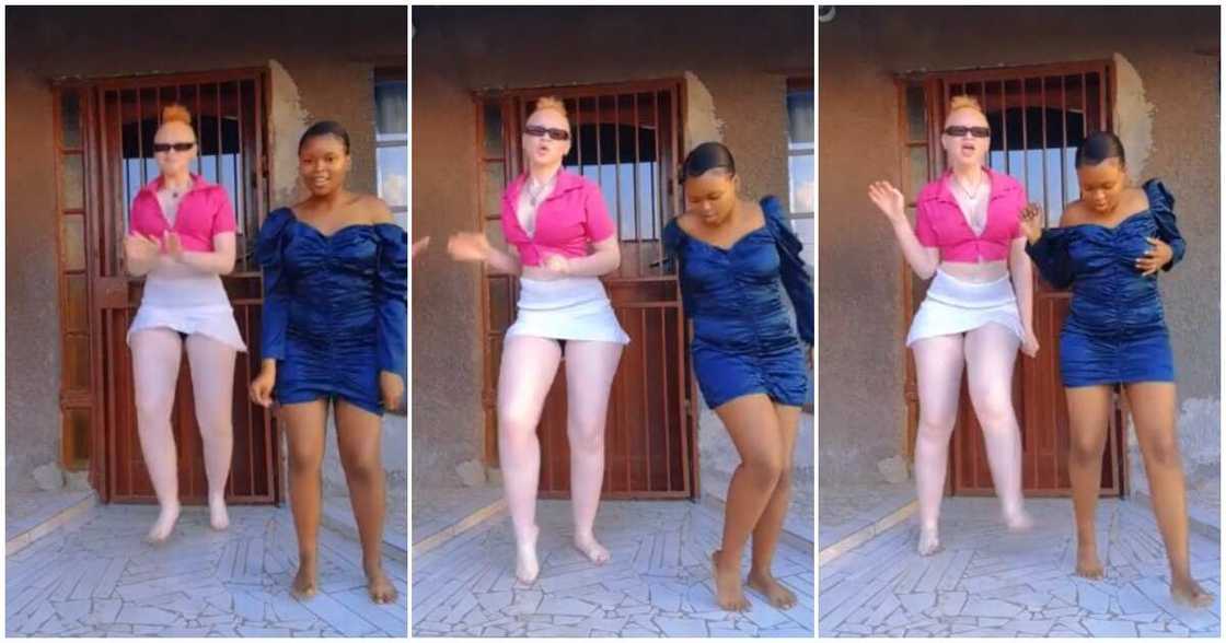 Albino lady dancing Albino lady dancing