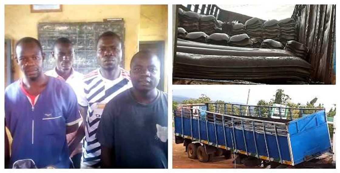 Rail Track Vandalism: Police Arrest 5 Suspects in Kaduna, Video, Photos Emerge