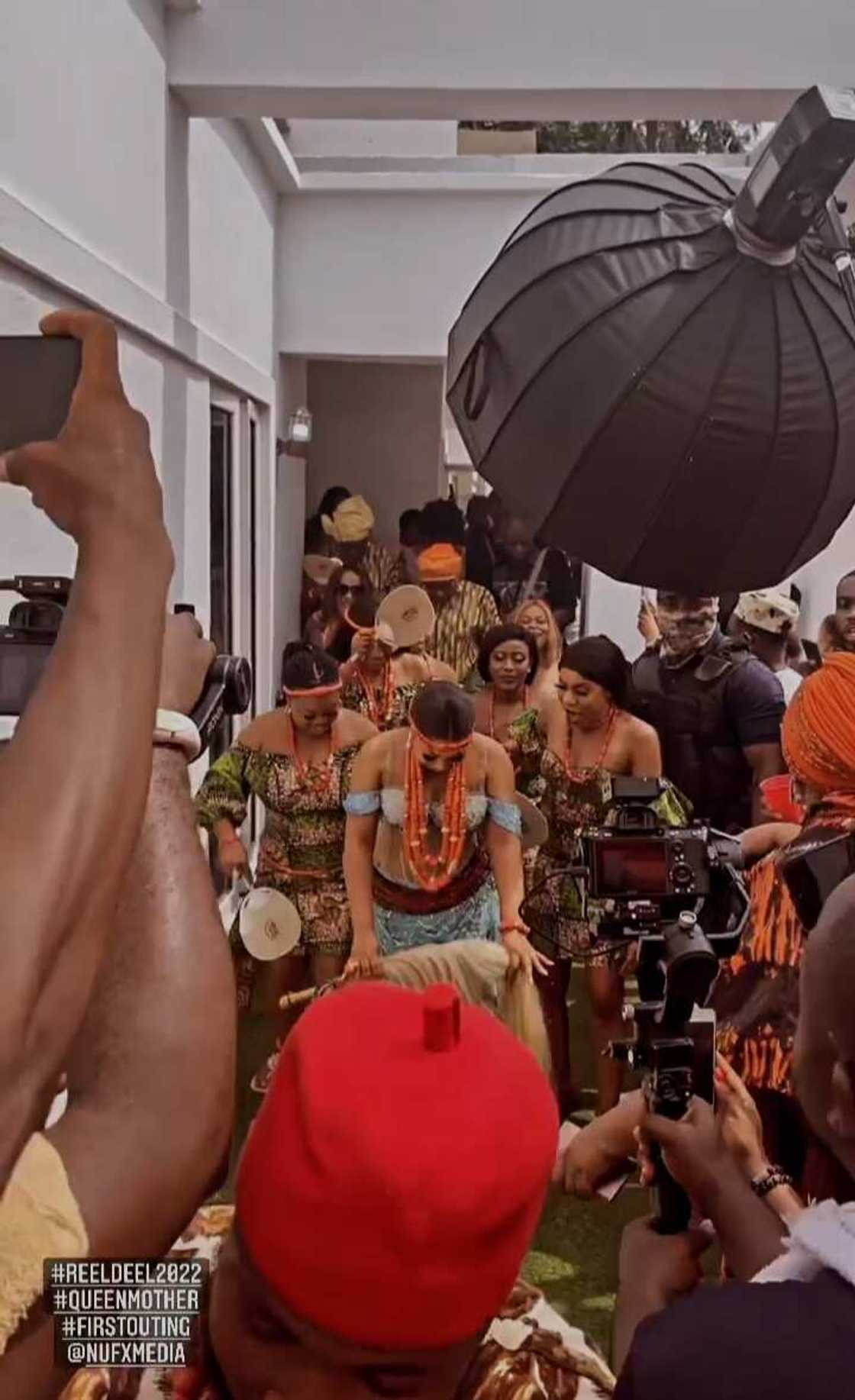 Moments Rita Dominic & Hubby Make Entrance With Lovely Dance Steps at Their Traditional Wedding in Imo